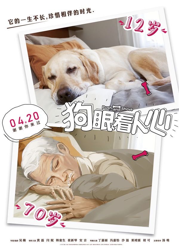 《狗眼看人心》狗和人的年龄对比版手绘海报-老年.jpg